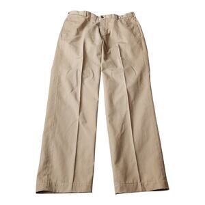 Men's Brooks Brothers Pants 36x34 Tan Advantage Chino Clark 100% Cotton Dress